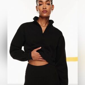 TNA Black Sweatfleece Jacket